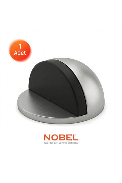 Nobel Half moon adhesive door stopper, door buffer, metal door stop holder inox