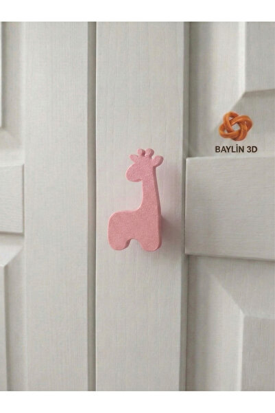 Baylin3D Mâner de dulap în formă de girafă - Cameră pentru copii, modernă și ...