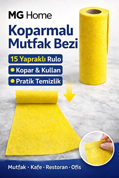 VENON 1 rola ❤️15 listova❤️ Softex žuta rola krpa za čišćenje, odvojiva krpa,...