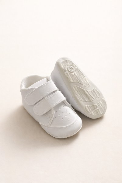 minissa baby kids Leather Baby Shoes, First Step Shoes, Baby Booties, Velcro Anti-Slip Sole