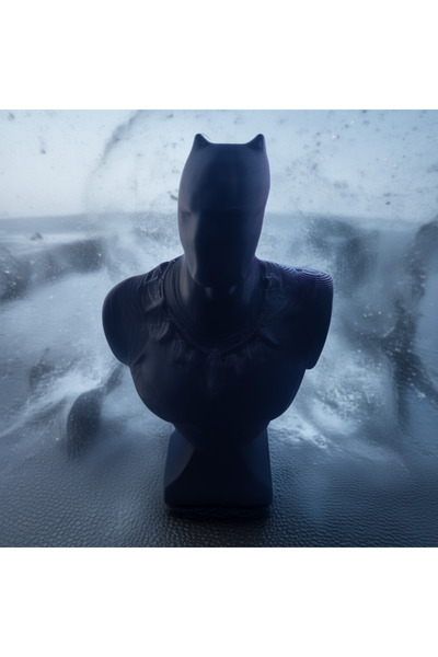 3DPROGA 3D BASKILI BLACK PANTER FİGÜRÜ 12 CM BOYUNDA SİYAH RENK