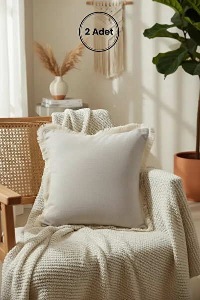 NDC HOME Bež Sa resama Jastuk Navlaka za jastuk 43 X 43