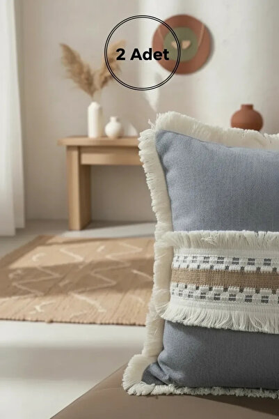 NDC HOME Sivi antracit debljine Čipka Jastuk 43 X 43