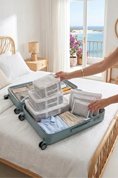 Özlem Toys 1. Sınıf Seyahat Valiz Çantası Düzenleyicisi 6 Parça