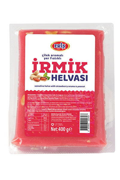 Eriş Helva 400 gr Çilek Aromalı Yer Fıstıklı İrmik Helvası