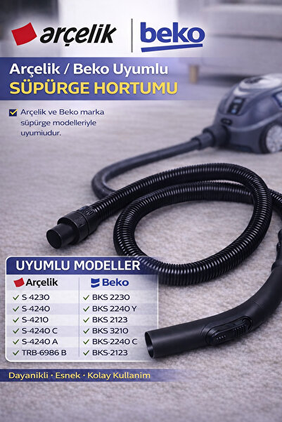 Beko خرطوم المكنسة الكهربائية Bks 2240 C (قطعة غيار أصلية)