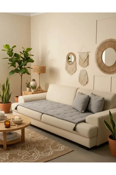 NDC HOME Antracit Piremium Lenjerie de pat pentru animale de companie Covoraș...