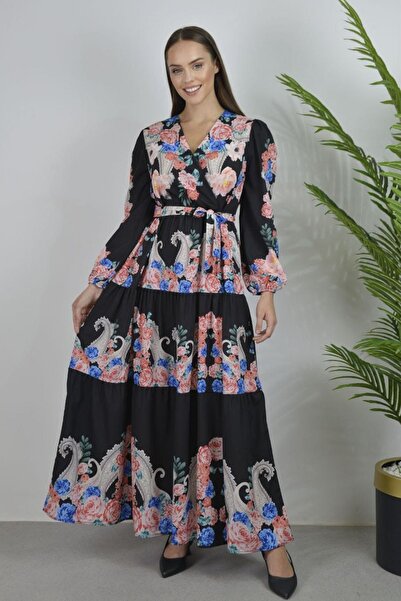 Hiccup Rochie maxi cu decolteu în V și nod MSN