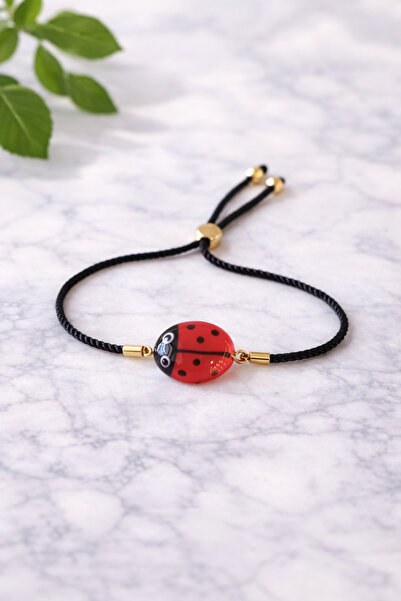 ADAMODART سوار من الخرز الزجاجي المورانو على شكل خنفساء