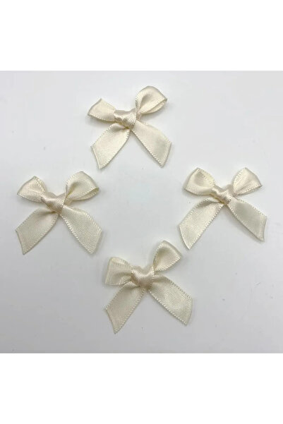 Esram Butik Ecru Wedding Candy, Gift Ornament, Balloon Ornament, Bow Satin Ri...