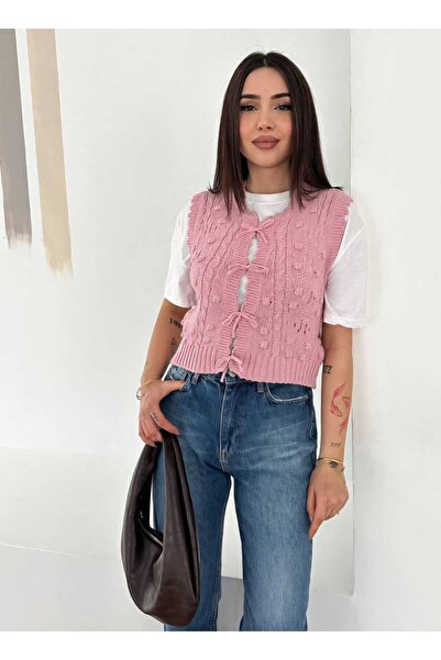 Noa&Noa Pleteni džemper sa detaljima u obliku leptir mašne