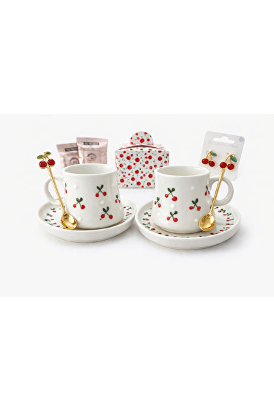 shaymia natural Papatya Serisinin Kiraz Temalı Özel Hediye Seti- 2'li Türk Ka...