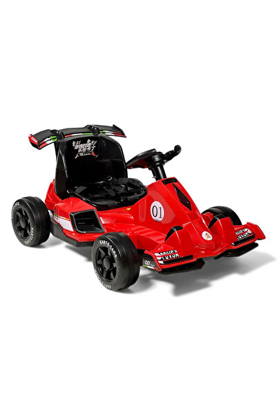 ALBADER Kids Electric Formula Car 6V Ride-On Racing Car with Lights, Music, D...
