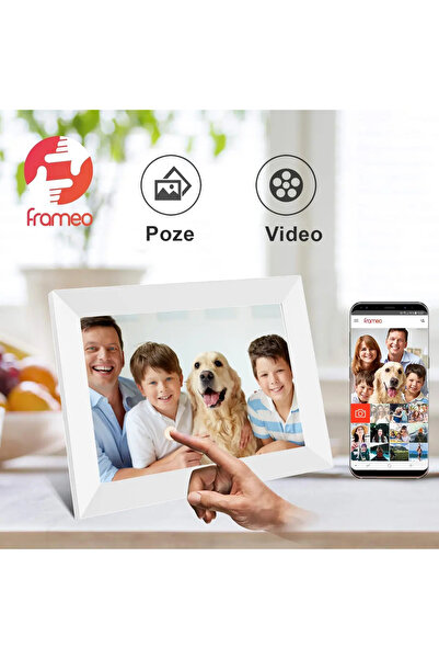 IMA TREND Rama Foto Digitala 10.1”, Frameo, Android, Touchscreen HD, 800x1280, 32GB, USB, SD, Alb