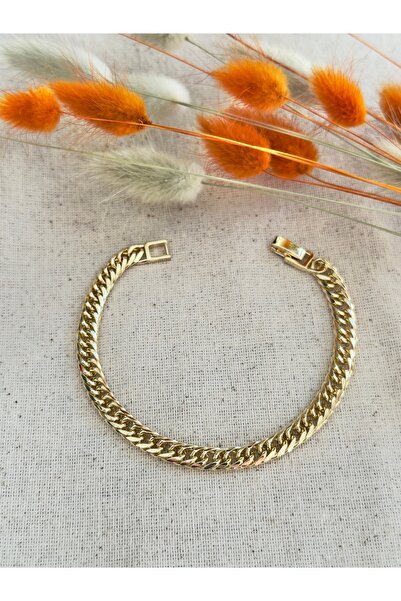 Snartun سوار نسائي من الفولاذ المقاوم للصدأ بسلسلة سميكة من CM Jewelry باللون...