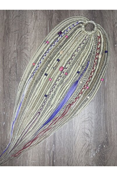 Selin Bengi مشبك مضفر أفريقي من Rasta Mix 35 قطعة - بلاتينيوم