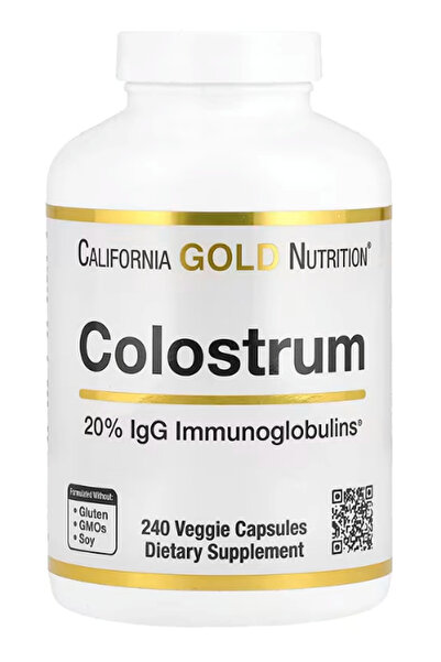 California Gold Nutrition Colostrum 240 Veggie Capsul.Abd Menşei.47.