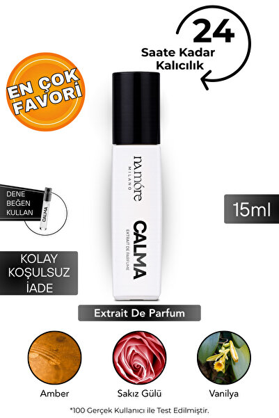 NA MORE Milano CALMA Extrait Parfüm | Erkek | Yüksek Esans %33 | Kalıcı – Amb...