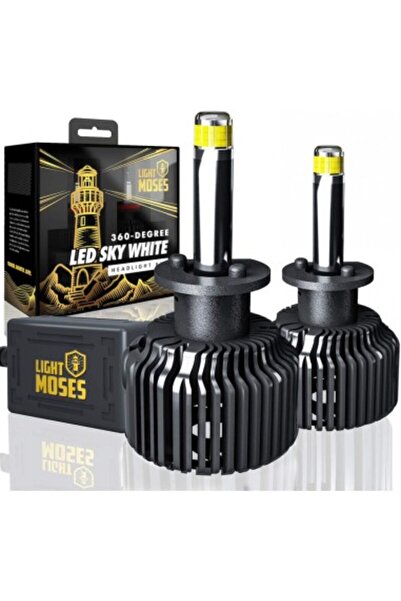 Xenon Bright Set de 2 LED-uri H1 M9, 6000k Canbus 360 grade, 80W/set, 8000 Lm...