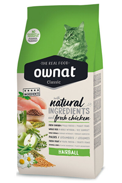 Ownat 1,5 Kg Hairball Yetişkin Tavuklu Kedi Maması