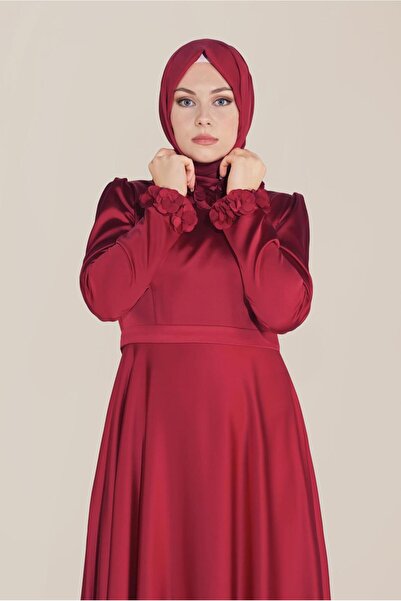 Alvina Flower Embroidered Dress with Collar 40677