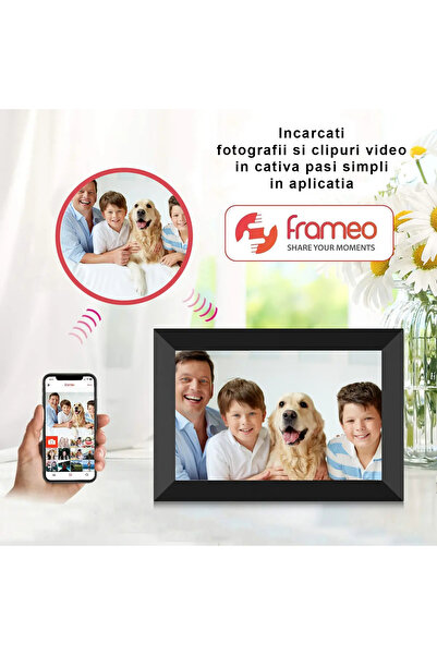 IMA TREND Rama Foto Digitala 10.1”, Frameo, Android, Touchscreen HD, 800x1280, 32GB, USB, SD, Negru