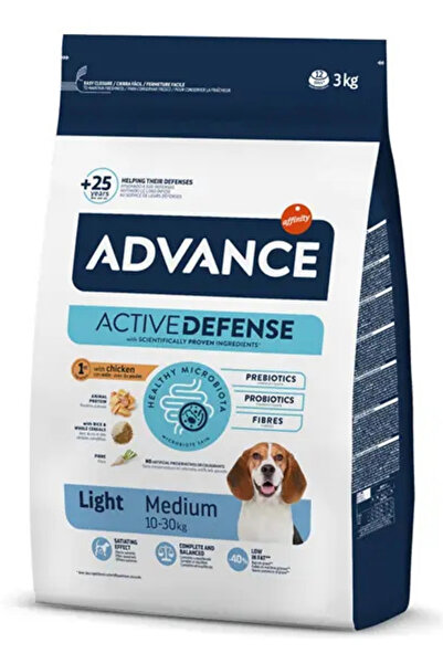 Advance Light Medium Tavuklu Orta Irk Diyet Köpek Maması 3 Kg