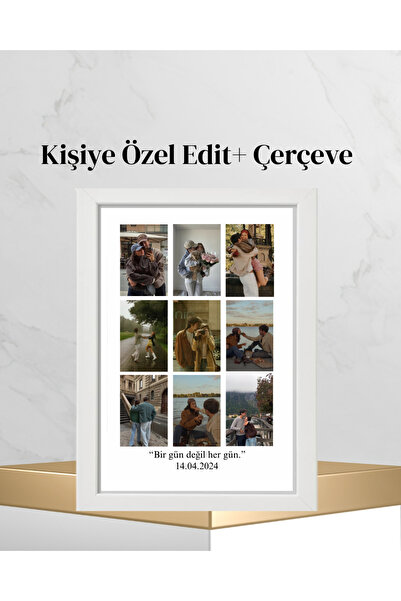 Kişiye Özel Çocukluk Edit+A4 Boyut Çerçeve