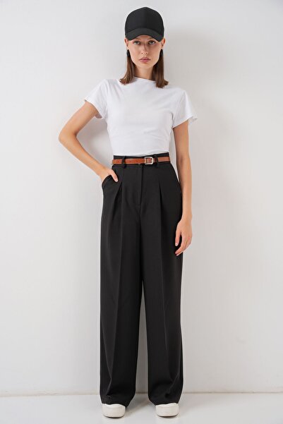 Hiccup Bdart High Waist Pleated Palazzo Pants