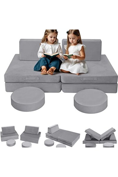 Ominii أريكة سرير للأطفال، كرسي أريكة معياري للأطفال الصغار لغرفة اللعب، طقم ...