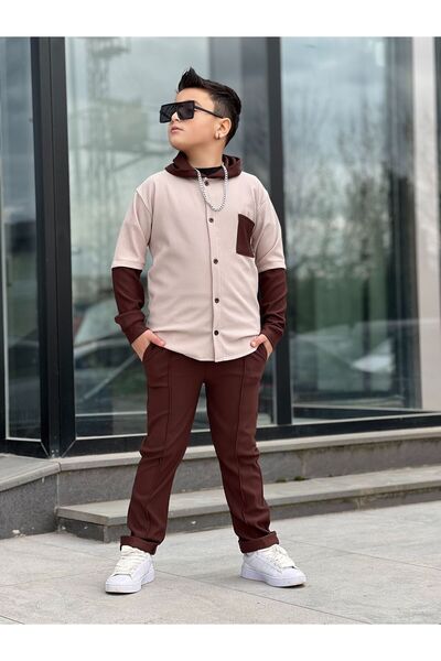 Ütk kids Ütkkids Joger Shirt Pants Boy's Holiday Style Set