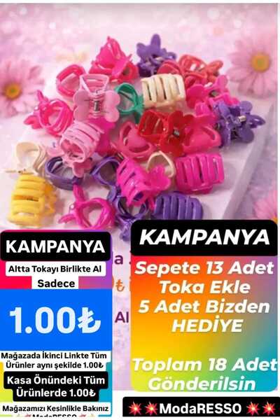 modares Renkli Küçük Kızlar ve Çocuklar İçin Mandal Toka