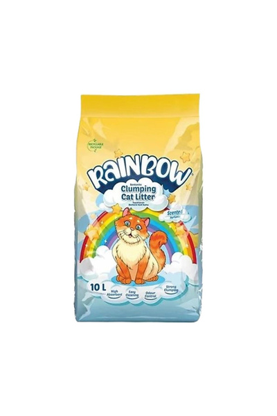 Rainbow İnce Taneli Parümlü Kedi Kumu 10 Lt