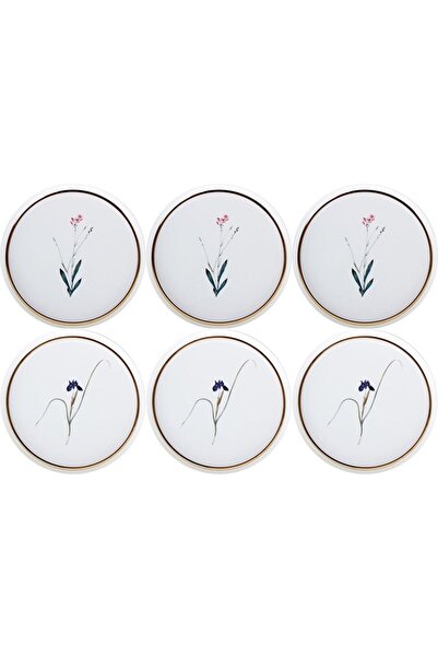 Porland Botanical 6 Kişilik Pasta Takımı 21cm ( Desen 3&4 )