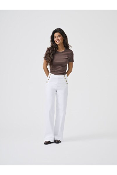 ONLY Jeans mit weitem Bein ONLMADISON Hohe Taille Weiter Beinschnitt Jeans