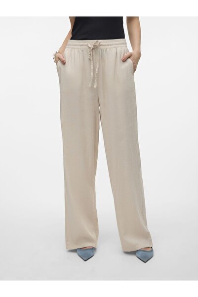 Vero Moda Hose mit weitem Beinschnitt VMLINN Mittlere Taille Hose