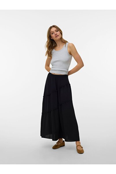 Vero Moda Rock VMSTELLA Hohe Taille Langer Rock