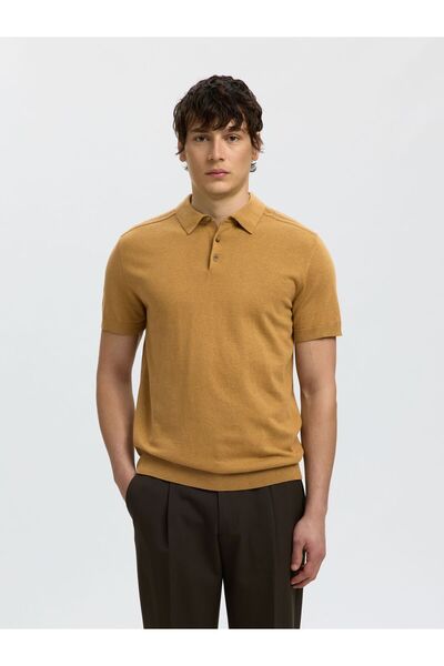 SELECTED Polohemd aus Strick Gestricktes