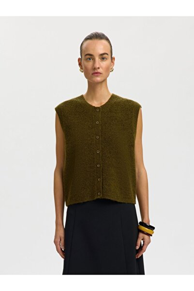 SELECTED Weste Wollgemisch