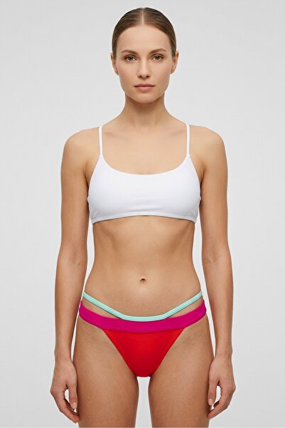 SPEEDO بيكيني نسائي سهل الارتداء، أحمر