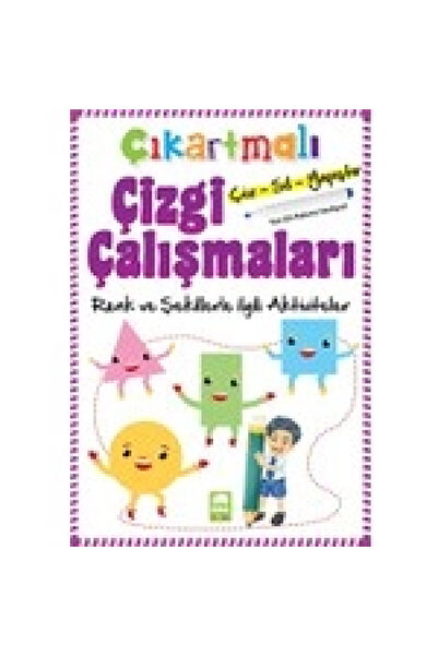 Ema Çocuk Ema Yayınları Çıkartmalı Çizgi Çalışmaları Renkler Ve Şekiller