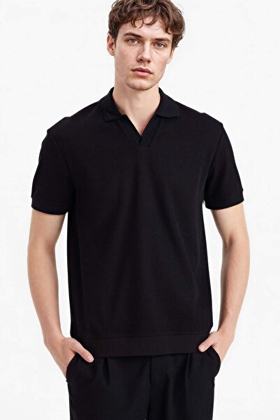 DeFacto Tricou polo cu mânecă scurtă, 100% bumbac, cu croială normală și pliu...