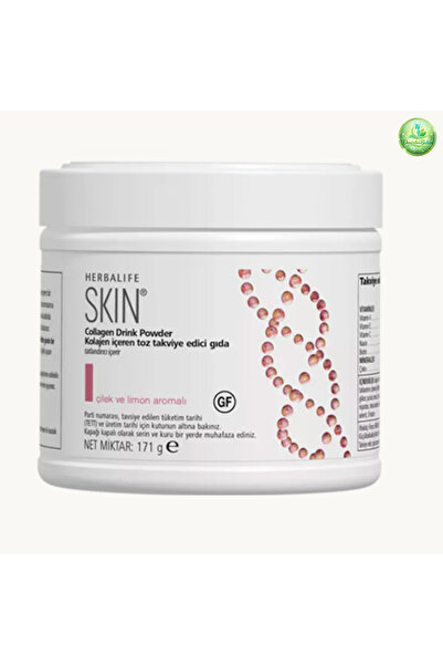 Herbalife SKIN Collagen Drink Powder Kolajen Takviyesi Çilek & Limon Aromalı ...