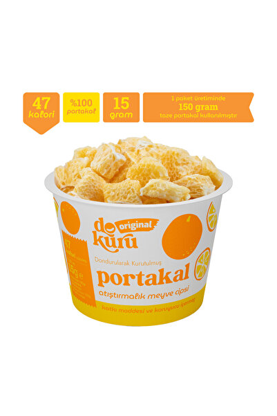dokuru Portakal Kuru Meyve Cipsi - Dondurularak Kurutulmuş Freeze Dried Çıtır Portakal