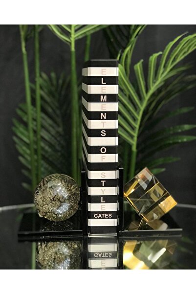 CREARTHOME Чорний колір меду Куля-куб Декоративний 2-х книжковий тримач Предм...