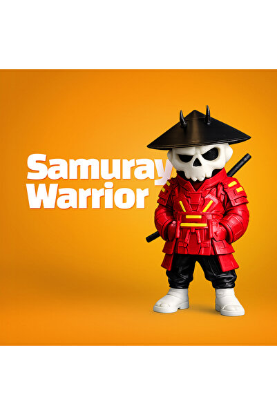 The Shogun Kuru Kafa Samuray Warrior Özel Seri Kırmızı | Özel Seri Koleksiyon...