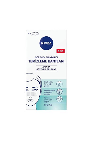 NIVEA Pore Purifying Cleansing Strips t Band Cleaner 1 Piece (Box Contains 4 ...