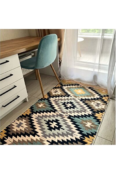 Kotonia Home Flat-woven rug with traditional decor - Double-sided Kilim, 80x1...