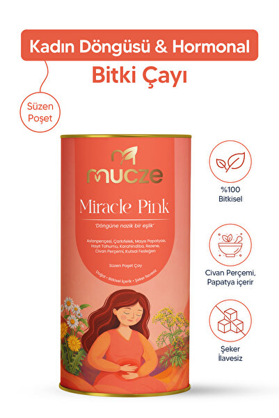 muccet Miracle Pink Kadın Döngüsü ve Hormonal Denge Çayı – Bitkisel Konfor