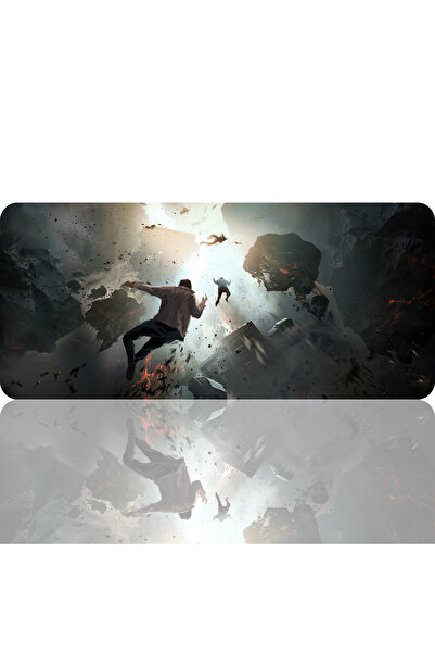 BLS 70x30 Cm Oyuncu Gaming Mouse Pad Kaymaz Kauçuk Taban Fare Altlığı Mousepa...